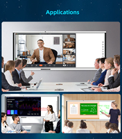 Pizarra Digital Inteligente Todo en Uno EIBOARD de 75 Pulgadas, Pantalla Táctil LED LCD 4K, para Conferencias, Enseñanza y Aulas, OEM