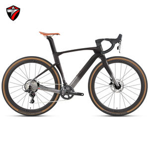 Bicicleta <span class=keywords><strong>de</strong></span> Carretera <span class=keywords><strong>de</strong></span> Fibra <span class=keywords><strong>de</strong></span> Carbono GRAVEL-V3 con Frenos <span class=keywords><strong>de</strong></span> Disco, Eje Pasante, 24 Velocidades, Frenos <span class=keywords><strong>de</strong></span> Disco Hidráulicos, Cableado Interno Completo OEM - Product Image 1