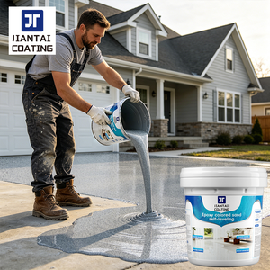 JIANTAI Household Use Wear-Resistant Epoxy Self-Leveling Colored <b>Sand</b> Floor Coating Sun Protection High Hardness Liquid Coating - Product Image 1