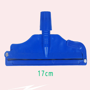 Blue <b>Flat</b> <b>Mop</b> Head With Self Wringer Aluminum Pole For Home Cleaning - Product Image 2