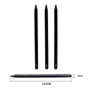 3 pièces Ensemble Professionnel Doux Moyen Croquis Dessin <span class=keywords><strong>Crayon</strong></span> <span class=keywords><strong>Crayon</strong></span> De Charbon De Bois Pour La Peinture D'art - Product Image 3