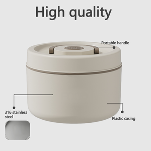 Boîte à lunch en acier inoxydable réutilisable, grande capacité, chauffable, étanche, compatible lave-vaisselle, compartiments séparés, détachable pour un nettoyage facile - Product Image 3