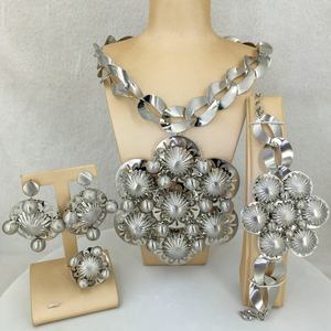 Wando yingai — parure de bijoux brésiliens en or pour femmes, ensemble de bijouterie dorée, excellente qualité, FHK12862 - Product Image 2