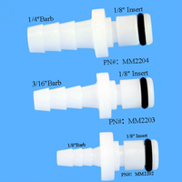 1/8 "3/16" 1/4 "connecteur rapide d'arrêt en ligne mâle insérer déconnecter raccord de tuyau montage sur panneau raccords femelles