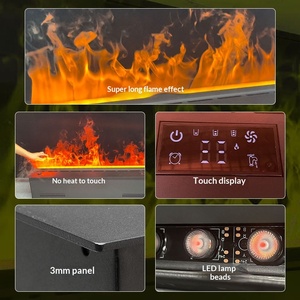 เตาผิงไฟฟ้าตกแต่งบ้านแบบฝัง ขนาด 39 นิ้ว พร้อมเปลวไฟจำลอง 3 มิติ สีสันสดใส ประหยัดพลังงาน พร้อมฟังก์ชั่นเพิ่มความชื้นในอากาศ ขายส่ง - Product Image 6