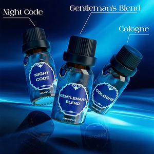 Coffret d'huiles <span class=keywords><strong>parfum</strong></span>ées Cologne 14 x 10 ml – Leather Musk, Revive, Blue Wander, Sunlit Night, Code <span class=keywords><strong>Gentleman</strong></span> – Mélange pour <span class=keywords><strong>Homme</strong></span> OEM - Product Image 4