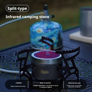 Réchaud de camping infrarouge pliable et portable pour cuisson en extérieur - Product Image 4