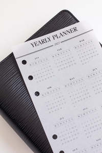 Insert de calendrier annuel en papier vélin semi-transparent personnalisé 2027 pour agenda, recharge de rechange à 6 anneaux - Product Image 5