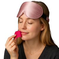 Bandelettes buccales pour dormir en coton de soie de bambou de qualité supérieure, parfumées à la lavande, pour le sommeil et le ronflement, avec trou pour respirer