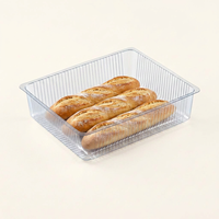 Plateau intérieur en plastique PET de 190 mm, haute clarté, qualité alimentaire, jetable, pour pâtisserie, gâteaux, emballage de fruits, boîte transparente