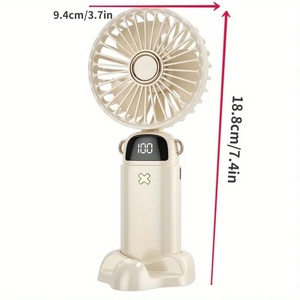 Mini ventilateur portable USB 2024 pliable avec support à trois vitesses pour voiture et usage domestique, idéal pour l'extérieur ! - Product Image 3