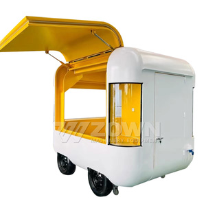 Modern Appearance Drivable <b>Electric</b> Food Cart Fully Equipped Mobile Food Truck <b>BBQ</b> Burger Hot Dog Kiosk - Product Image 2
