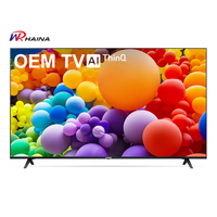 HAINA vente en gros super sans cadre 55 pouces affichage plein écran ultra hd 4k tv 50 55 65 pouces smart tv télévision