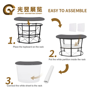 Di động bền nhôm pop-up hiển thị truy cập đứng có thể gập lại cho bảng quảng cáo hoặc tiếp thị hiển thị cho tiếp nhận sử dụng - Product Image 6