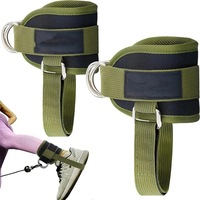 Accessoire de fitness pour rack de musculation réglable pour l'entraînement des fessiers, avec attache de cheville en fibre de polyester, boucle de pied pour bande de résistance et sangle de cheville