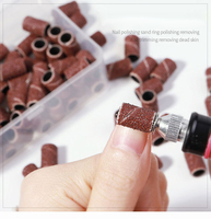 100 pièces de bandes de ponçage pour nail art, pour dissolvant de vernis UV et acrylique, pour machine à ongles électrique, perceuse à ongles 80 # /120 # /180 #   NAD031