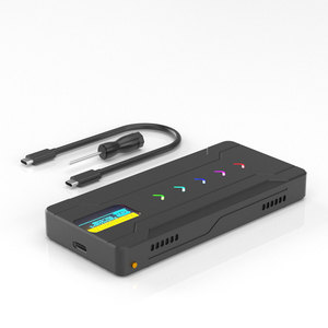 Новое поступление, алюминиевый корпус M.<span class=keywords><strong>2</strong></span> NVME SSD 10 Гбит/с USB C USB3.1, смарт-экран, жесткий диск - Product Image 1