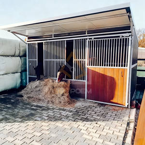 Écuries modulaires pour chevaux en Australie, équipement agricole portable pour l'extérieur, écuries pour chevaux à petit budget, box modulaires pour chevaux avec porte coulissante - Product Image 2