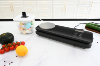 Machine de mise sous vide brevetée avec balance détachable de 2 kg, fonctionnement à une touche, minuterie de mise sous vide pour le stockage des steaks, des fruits de mer et des aliments