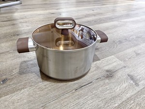 Stainless Steel Large Capacity for Kitchen Induction Cooker Food Grade with Glass Lid Energy <strong>Saving</strong> <strong>Pot</strong> Durable Made in China - Product Image 2