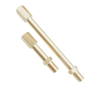 Copper <b>Tire</b> <b>Valve</b> <b>Extension</b> Rod 8V1 External Thread Tubeless <b>Valve</b> For Bicycle Electric Unicycle Car Replacement Repair - Product Image 3
