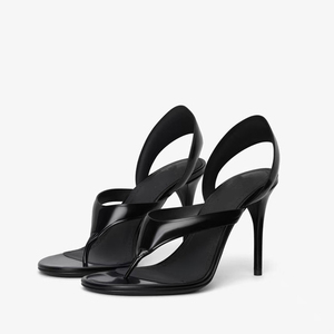 Large Size 46 Women <b>Clip</b> Toe Sandals Big Feet Party Dress Stiletto High Heels Shoes Wide Fit Back Strap Pumps - Product Image 3