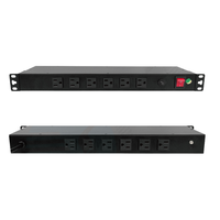 Unidad de Distribución de Energía para Rack DF UK, 6 Tomas de Corriente, 125V 15A, Aleación de Aluminio, Modelo DFAW-5209N C19
