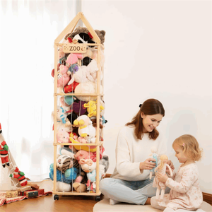 Organizador de Armazenamento para Animais de Pelúcia de Grande Capacidade com 4 Camadas e Topo em Forma de Castelo - Product Image 5