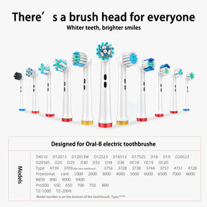 Vente directe vibrateur populaire Massage gommes plastique remplacement Double nettoyage pour Oaal-b EB22-X têtes de brosse à dents - Product Image 2