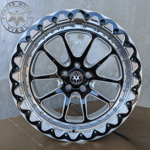 Jantes de course forgées VIAOL, véritables jantes Beadlock 15, 17, 18 pouces compatibles avec Mustang GT500, GTR35, R33, Supra, BMW G20, E92, Corvette. - Product Image 1