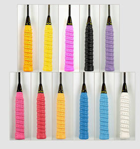 Commercio all'ingrosso di alta qualità punzonatura doppia cucitura <span class=keywords><strong>Tennis</strong></span>/badminton/<span class=keywords><strong>squash</strong></span> racchetta impugnatura Pu/poliestere Overgrip - Product Image 2
