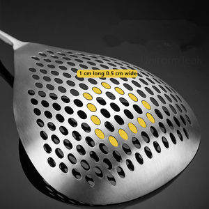 Nouvelle louche écumoire en acier inoxydable 304 pour cuisine 2023, passoire à pâtes, écumoire, spatule à fentes, cuillère à riz, cuillère à fentes - Product Image 5
