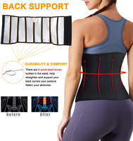 Ceinture Shaper pour femmes 9 os d'acier soutien du dos ceinture de perte de poids sueur sauna taille formateur