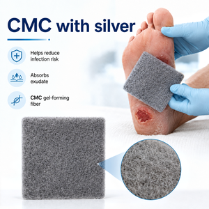 Pansements en gel CMC en argent médical Bluenjoy, soins des plaies, stérilisation, <span class=keywords><strong>pansement</strong></span> <span class=keywords><strong>Aquacel</strong></span> en fibre personnalisé pour plaies avancées - Product Image 5
