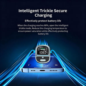 Cargador Rápido USB Dual Tipo-C para Auto, Transmisor FM Bluetooth 5.4, Modulador <span class=keywords><strong>de</strong></span> Radio Manos Libres, Reproductor <span class=keywords><strong>MP3</strong></span> Estéreo - Product Image 5