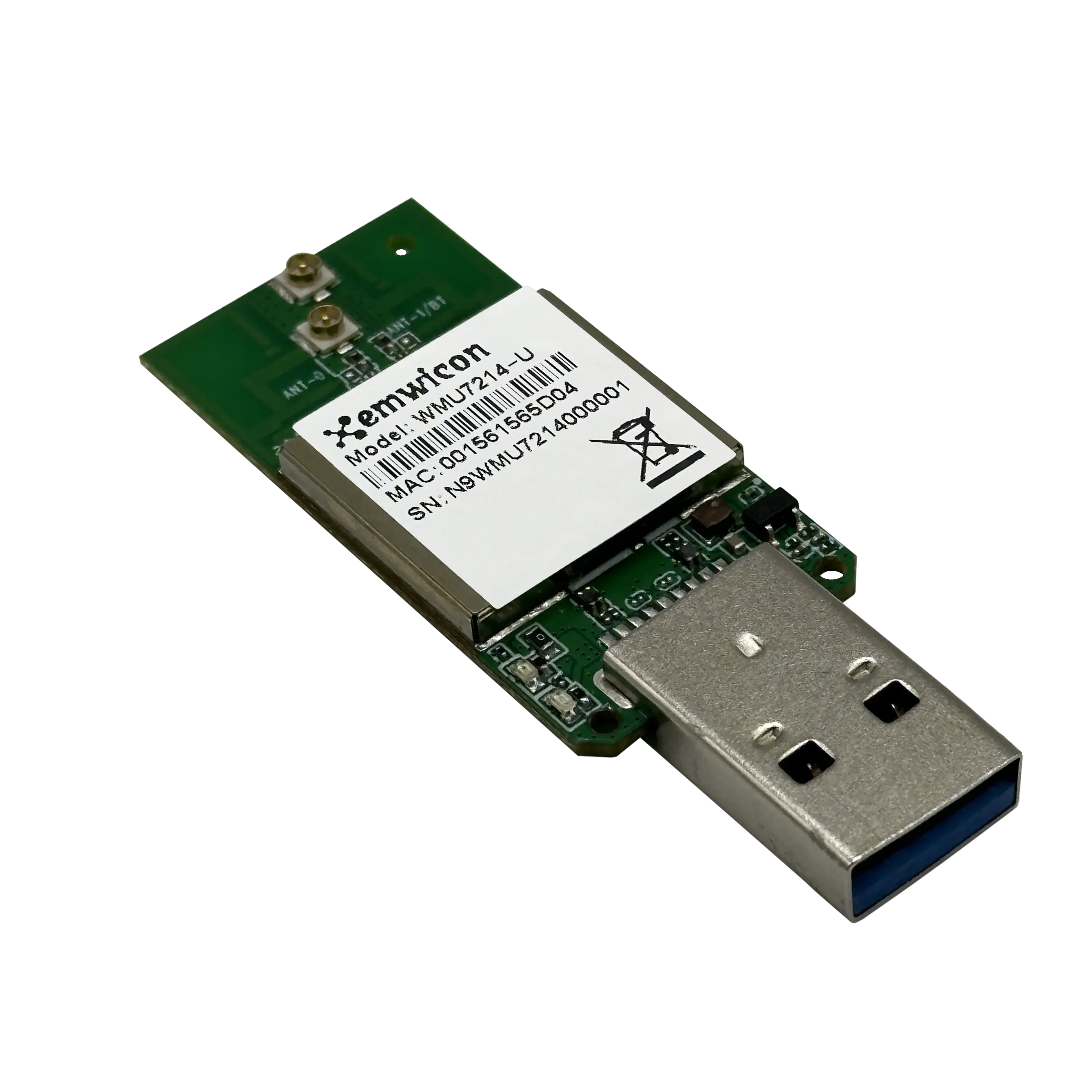 2.4+5+6Gbps 802.11ax DBS Emwicon WMU7214-U RealTek RTL8852CU Wireless Module Wi-Fi 6/6E wireless USB Type-A module