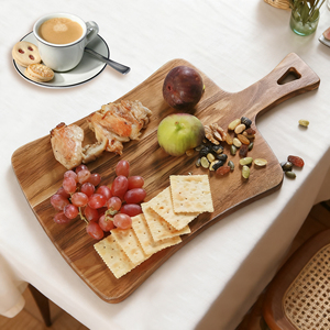 Mini Schneidebrett aus Akazienholz mit Griff, anpassbar, für Fleisch, Wurstwaren, Küche, Käseplatten und Servierbrett - Product Image 3