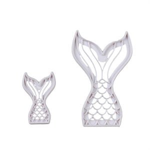 2 pièces d'un ensemble queue de sirène emporte-pièce tampon à biscuits <span class=keywords><strong>sous</strong></span> <span class=keywords><strong>la</strong></span> mer timbre animaux de <span class=keywords><strong>l</strong></span>'océan <span class=keywords><strong>petite</strong></span> sirène - Product Image 4