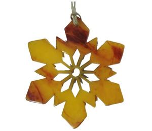 Vente chaude Classique Jaune Résine À La Main De Noël Suspendu Article Unique Artistique Maison Restaurant Décor pour La Saison De Noël - Product Image 4