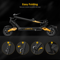 Trottinette électrique Ausom Leopard DT1 Pro 1000W E Scooter 2000W double moteur tout-terrain Scooter électrique pour adultes USA Entrepôt gratuit