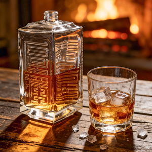 Bouteilles en verre de whisky de 500 ml pour la vodka, le rhum, le <span class=keywords><strong>gin</strong></span>, la tequila, le brandy, la liqueur, l'alcool, emballage de bouteilles - Product Image 1