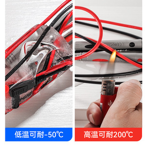 Multifunctional Alloy Steel Copper Core Multimeter <b>Probes</b> Thickened High <b>Temperature</b> Resistant Red Black Test Leads - Product Image 4