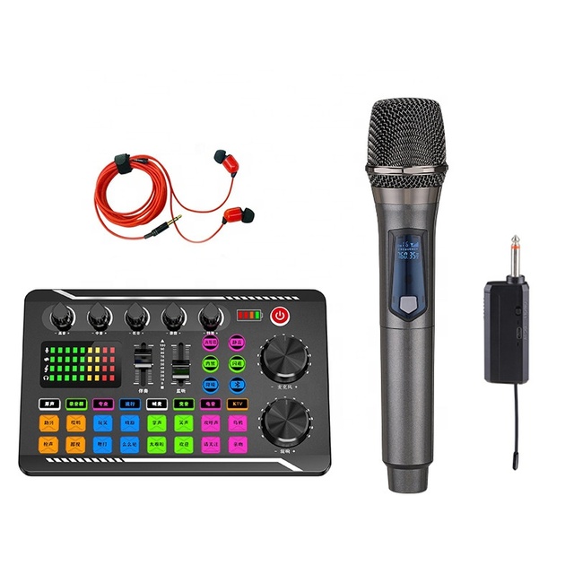 Mic Small Karaoke Microphone Set Powerful Professional Wireless Sound Party Home Condenser