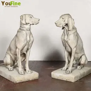 Statue de chien en pierre Antique, Antique, pour le jardin