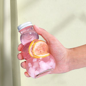 Bouteille de boisson <span class=keywords><strong>en</strong></span> verre de forme unique, arbre de Noël, bonhomme de neige, pieuvre, 300 ml, réutilisable, vente chaude - Product Image 5