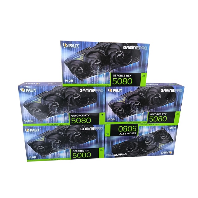 2025 New Release Palit GeForce RTX 5080 GamingPro OC PLUS Cooling Fan RTX 5080 Video Graphics Card for Gaming PC