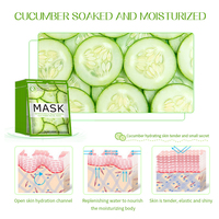 Vente populaire concombre fruité masque facial bio rafraîchissant fort hydratant éclaircissant ferme réparateur soins du visage pour unisexe