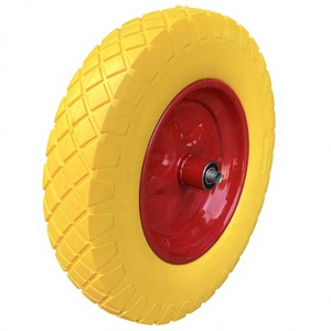 <span class=keywords><strong>Roues</strong></span> en mousse PU 4.00-8, pneus et <span class=keywords><strong>roues</strong></span> pleins en PU anti-crevaison <span class=keywords><strong>de</strong></span> 16 pouces pour brouette - Product Image 1