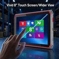Tableta Android Resistente con Escáner de Código de Barras de 8 Pulgadas, IP66 Resistente al Agua, CPU Octa-Core, Android 13, 4 GB de RAM, Resolución de 1280x800, China