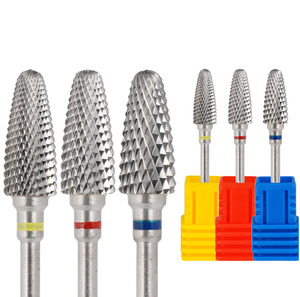 Forets professionnels pour cuticules en carbure de tungstène dur, foret à ongles en carbure pour le polissage et l'élimination du gel, pour manucure et pédicure - Product Image 1